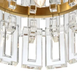 Vienna Full Spectrum Luxum Burnished Brass Chandelier 18 3/4" Wide Modern Tiered Crystal 6-Light Fixture For Dining Room House Foyer Kitchen Island -Home Decoration Sale GUEST ded4f993 e990 4abd ad44 17b4c60e5dcb