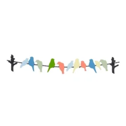 Metal Bird Indoor Outdoor Wall Decor Multi Colored - Olivia & May -Home Decoration Sale GUEST df435a4a 1b33 4a24 a3b8 f779ad529ed0