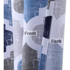 Trinity Moroccan Tile Pattern Quatrefoil Printed Kitchen Curtains -Home Decoration Sale GUEST dfd092cb fdbf 4e40 b823 ced0e092895e