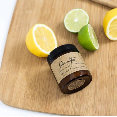 Lime Cotton Candle - Freres Branchiaux 1 Lime Cotton Candle - Freres Branchiaux