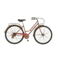 Metal Bike Wall Decor With Seat And Handles Red - Olivia & May -Home Decoration Sale GUEST e196f013 bd58 4ca5 b8e8 d642db7c06df