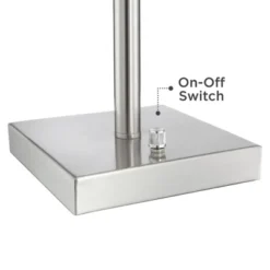 360 Lighting Andre Modern Table Lamps Set Of 2 With Square Risers 28 1/4" Tall Silver Metal USB And AC Power Outlet In Base White Drum Shade For Desk 7 360 Lighting Andre Modern Table Lamps Set Of 2 With Square Risers 28 1/4" Tall Silver Metal USB And AC Power Outlet In Base White Drum Shade For Desk -Home Decoration Sale GUEST e33509e6 d6cc 4c9f a078 1c5e397ed771