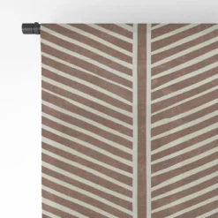 Little Arrow Design Co Organic Chevron On Brandywine Single Panel Sheer Window Curtain - Deny Designs -Home Decoration Sale GUEST e3c7d0cf 5055 434a 9568 e81094dd1413