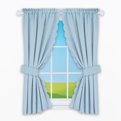 Collections Etc Scalloped Edge Curtains 2 Collections Etc Scalloped Edge Curtains - Image 2