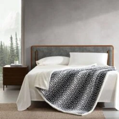 50"x60" San Juan Reversible Throw Blanket Gray - Eddie Bauer