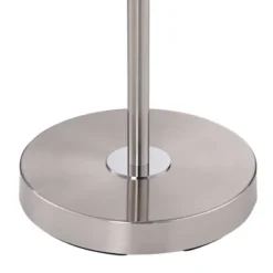 360 Lighting Caper Modern Floor Lamps With Tray Table 60 1/2" Tall Set Of 2 Brushed Nickel USB And Outlet Off White Fabric Drum Shade For Living Room -Home Decoration Sale GUEST e62e9977 4964 4a52 a847 59a86fab97f2