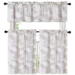 Kate Aurora Brielle Embroidered Linen Kitchen Curtain Tier & Valance Set 5 Kate Aurora Brielle Embroidered Linen Kitchen Curtain Tier & Valance Set -Home Decoration Sale GUEST e65354e1 e3ed 4377 a982 a4bc6ff07b8c
