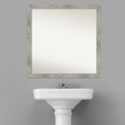 29" X 29" Non-Beveled Dove Square Bathroom Wall Mirror Gray Wash - Amanti Art 14 29" X 29" Non-Beveled Dove Square Bathroom Wall Mirror Gray Wash - Amanti Art -Home Decoration Sale GUEST e6ec61b4 f2e5 438a bcba b6ec2ab19191