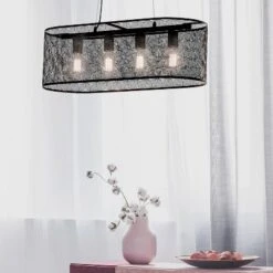 30" 4-Light Gianna Chandelier Black - River Of Goods -Home Decoration Sale GUEST e76d4c79 47be 42e5 aefb d0cf022d1c18