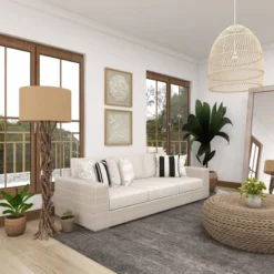 Rustic Floor Lamp Beige - Olivia & May -Home Decoration Sale GUEST e9e330c8 bfdc 478a a1a9 1fc10b4114d8