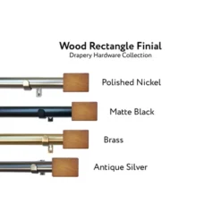 Linen Avenue Wood Cylinder Curtain Rod -Home Decoration Sale GUEST eaa8ba3f 3f52 452f b598 12b21a03f69d