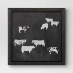(Set Of 2) 12" X 12" Cow Collection II Framed Wall Canvases - Threshold™ -Home Decoration Sale GUEST eba1d89c 78cc 4c5b 8c67 3a03cc2b6c22