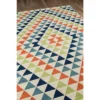 1'8"x3'7" Baja Camber Accent Rug Ivory/Orange/Blue - Momeni