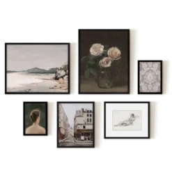 Americanflat 6 Piece Vintage Gallery Wall Art Set - Three Pink Roses, Brazillian Beachscape Street Corner Reclining Woman By Maple + Oak 9 Americanflat 6 Piece Vintage Gallery Wall Art Set - Three Pink Roses, Brazillian Beachscape Street Corner Reclining Woman By Maple + Oak -Home Decoration Sale GUEST edfcc7d5 71bc 468c aa9d 683bbbf9c33a