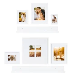8pc Gallery Frame Box Set White - Kate & Laurel All Things Decor -Home Decoration Sale GUEST ee64f340 7353 422a 9d32 201877e96310