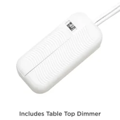 360 Lighting Karla Art Deco Style Table Lamps 25" High Set Of 2 Brushed Nickel With USB Charging Port And Table Top Dimmers White Fabric Drum For Desk -Home Decoration Sale GUEST ee8d7252 b8ab 441a af1f 23922c0a3f03