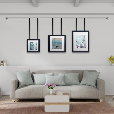 Hastings Home Curtain Rod, Silver With Cone Finials 4 Hastings Home Curtain Rod, Silver With Cone Finials - Image 4