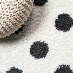 Pere Modern Charcoal Dot Shag Area Rug - JONATHAN Y -Home Decoration Sale GUEST f1bf1fd7 366d 435d 9ddc 6989619fdf37