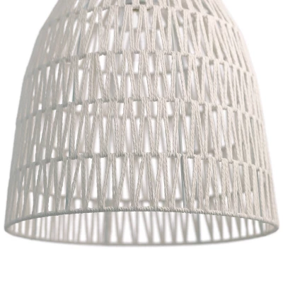 15" 1-Light Imara Pendant Hemp White - River Of Goods 9 15" 1-Light Imara Pendant Hemp White - River Of Goods - Image 9