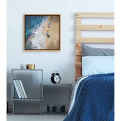 16" X 16" Hi Summer (Beach) Framed Canvas Wall Art - Amanti Art -Home Decoration Sale GUEST f5033b5f 5612 4a6d b725 eafa695f3dd7