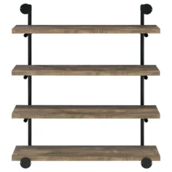 39" Elmcrest 4 Shelf Wall Bookcase With Black Frame - Coaster -Home Decoration Sale GUEST f649a5d2 01be 41c3 9381 3de9e4cc4e8d