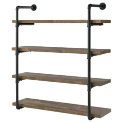 39" Elmcrest 4 Shelf Wall Bookcase With Black Frame - Coaster -Home Decoration Sale GUEST fa2f709f 8e8e 4092 b8fa bfc0990364c4