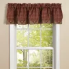Park Designs Sturbridge Wine Point Valance - 72''L - Red