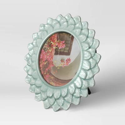 4" X 4" Stoneware Frame With Transparent Crackle Glaze Green - Opalhouse™ 2 4" X 4" Stoneware Frame With Transparent Crackle Glaze Green - Opalhouse™ - Image 2