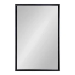 24" X 36" Evans Rectangle Wall Mirror Black - Kate & Laurel All Things Decor