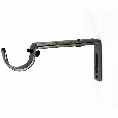 Linen Avenue Metal Square Single And Double Window Curtain Rod Set 4 Linen Avenue Metal Square Single And Double Window Curtain Rod Set - Image 4